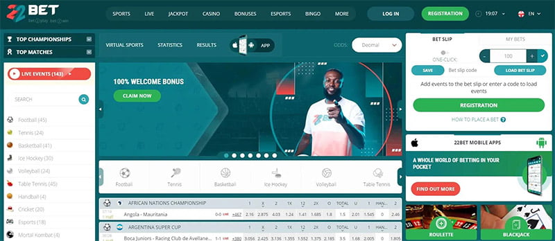 22bet reputable betting site