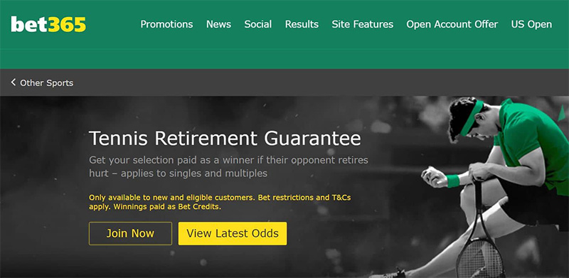 Bet365 - tennis betting site