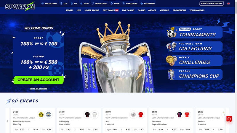 Betting at Web Sportaza in Canada