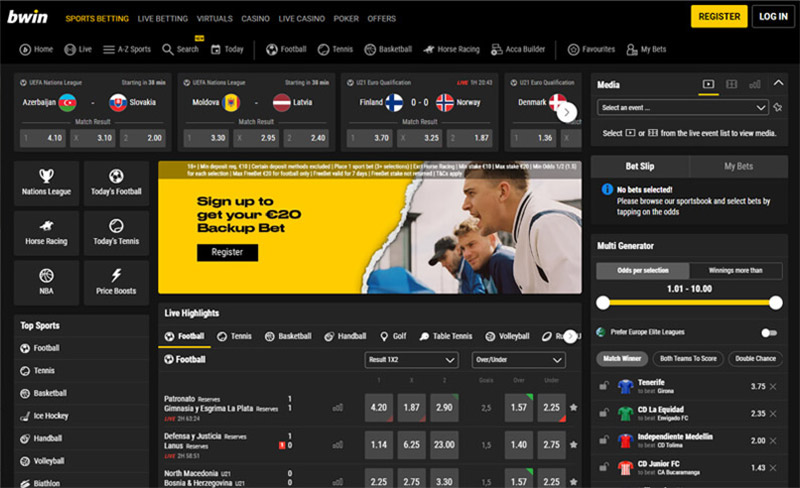Bwin where basketball betting is prestige