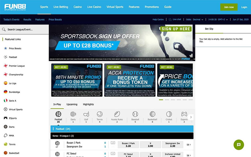 Fun88 - The leading fantasy football betting site
