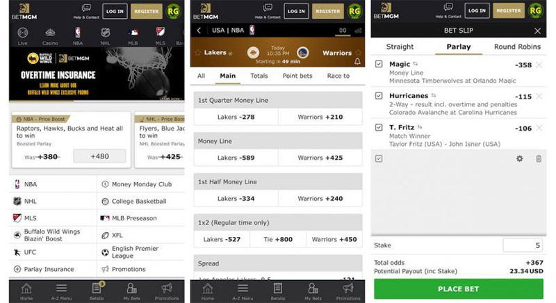 Participate in sports betting at BetMGM Tennessee