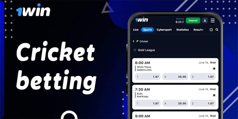 Play Cricket Betting at 1win
