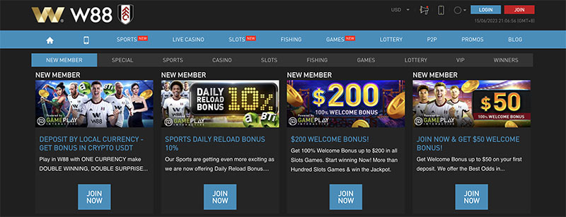 Play senior baseball betting at W88