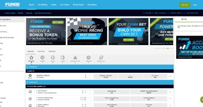 Fun88 football bookmaker
