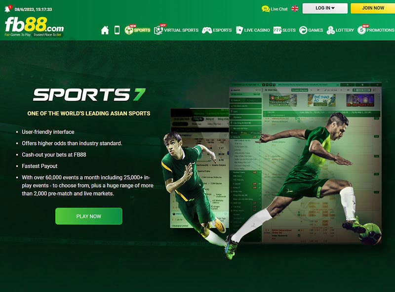Reputable bookmaker interface FB88