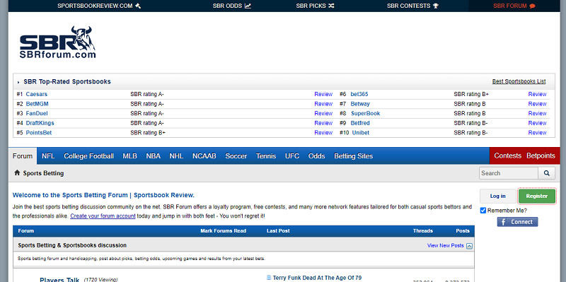SportsbookReview - Crowded baseball betting forum