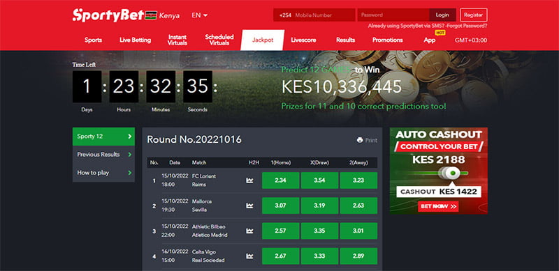 SportyBet Kenya reputable betting site in Kenya