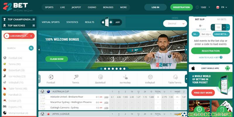 22Bet - wwe betting app