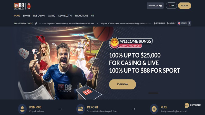 Best online betting sites Florida: M88