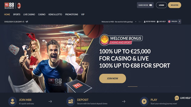 Top bookmakers in germany: M88 Sportsbook