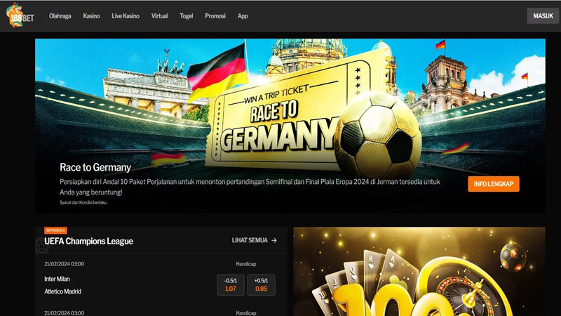 Indonesia betting site: 188Bet