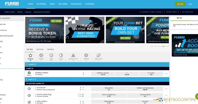 FUN88 - Corner betting sites
