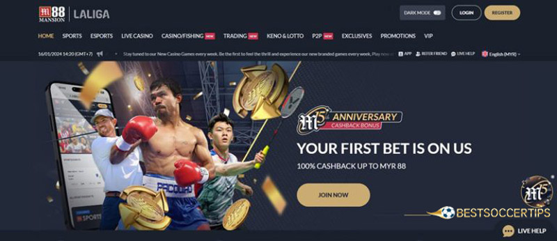 M88 - Corner betting sites
