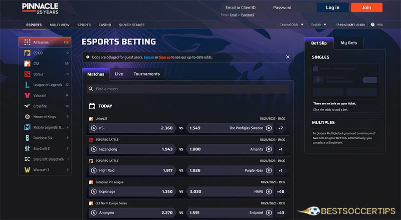 Pinnacle - WWE bet app