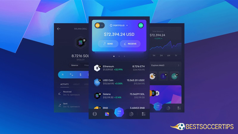 Best crypto wallet for gambling: Exodus Wallet