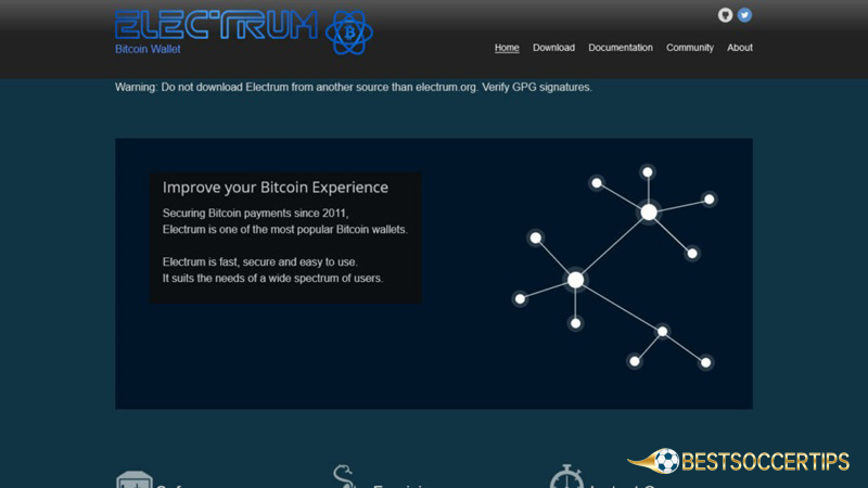 Best crypto wallet for gambling: Electrum Bitcoin Wallet