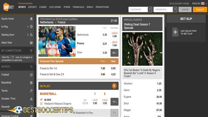 Good betting sites UK: 188Bet