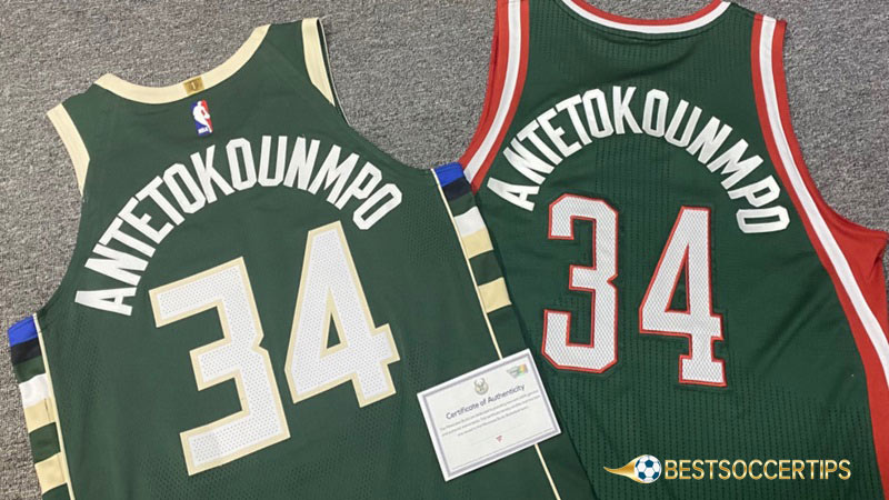 Best selling jerseys soccer: Giannis Antetokounmpo's Jersey
