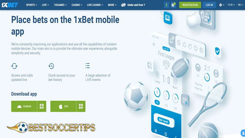 What is the best betting app in Nigeria: 1xBet