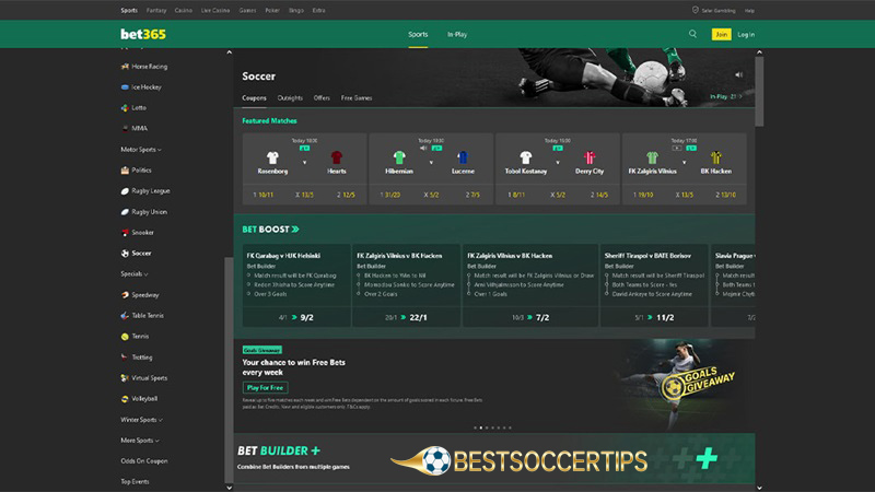 Sweden betting sites: Bet365
