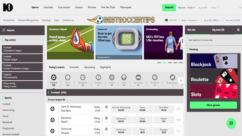 Betting sites Sweden: 10Bet
