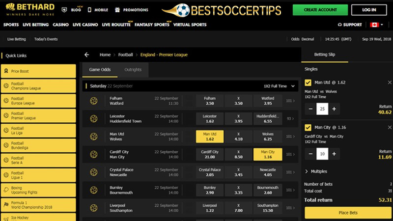 Sweden betting sites: BetHard
