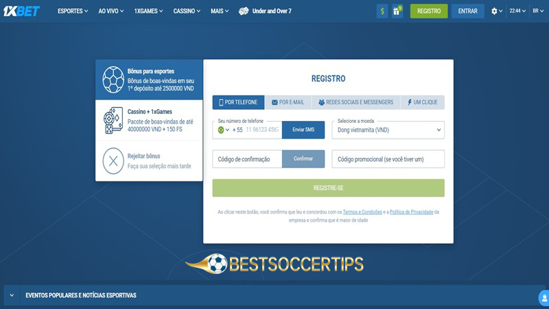 Brazil betting sites: 1XBet