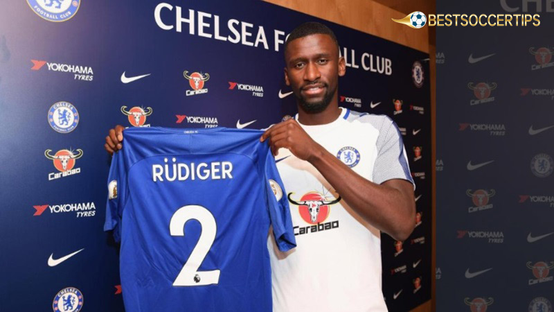 Fastest football player in premier league: Antonio Rudiger - 36.72 km/h, Chelsea vs Brighton & Hove Albion (2021/22)