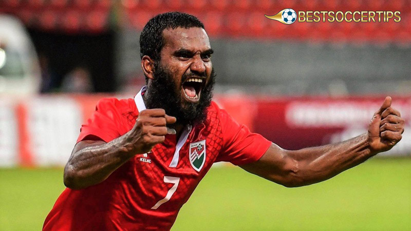 Soccer player with most hat tricks: Ali Ashfaq (35)