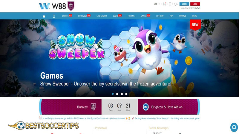 Sports betting las vegas: W88