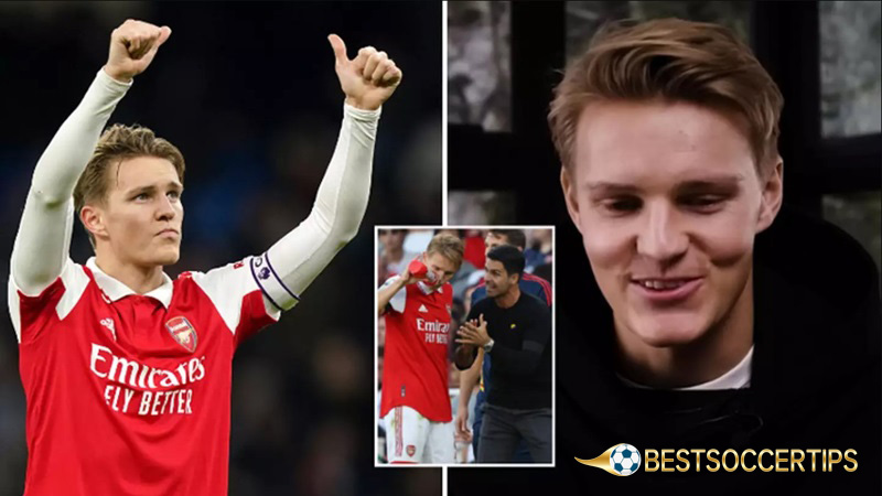 Left footed football players: Martin Odegaard