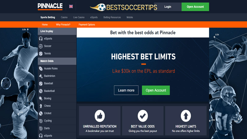 Betting in Belgium: Pinnacle