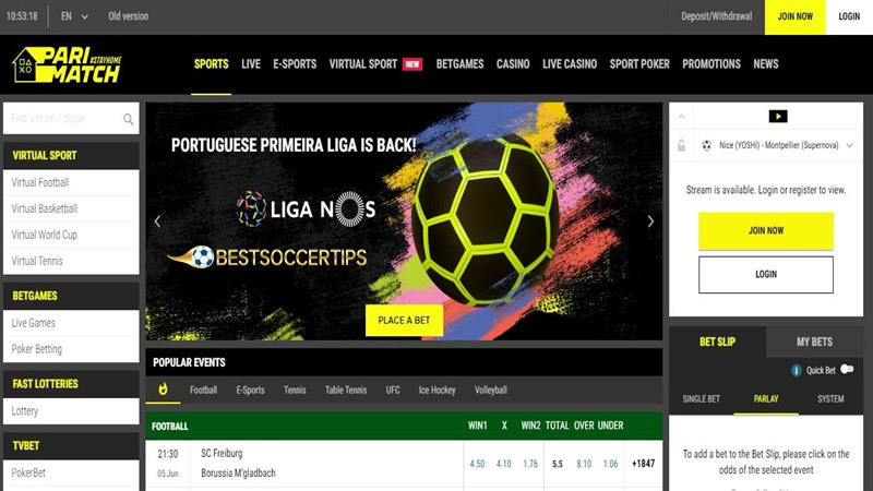 Kazakhstan betting sites: Parimatch