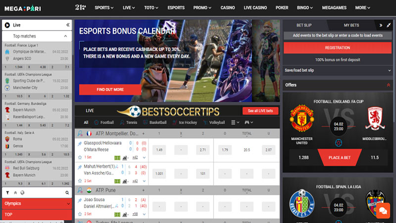 Betting sites Bulgaria: Megapari