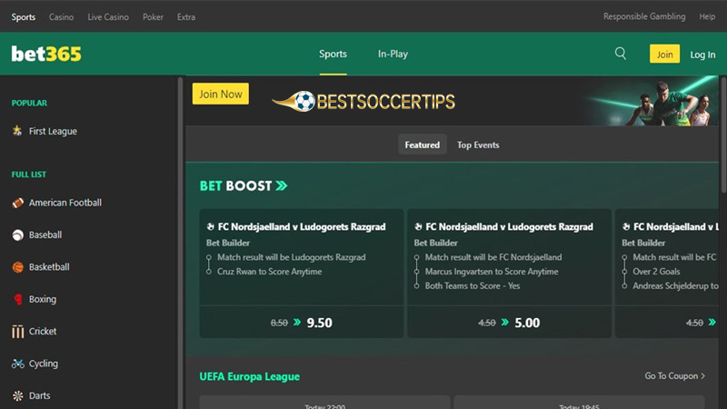Betting sites Croatia: Bet365