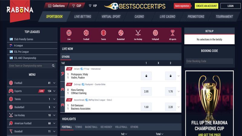 France betting sites: Rabona