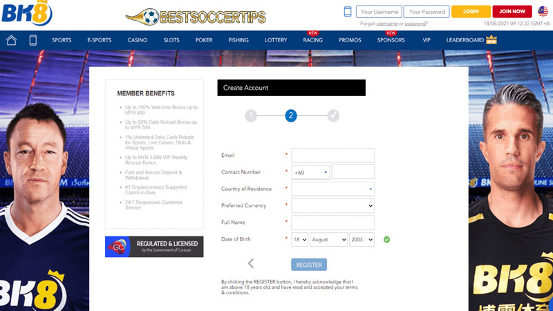 Best betting sites Hong kong: BK8
