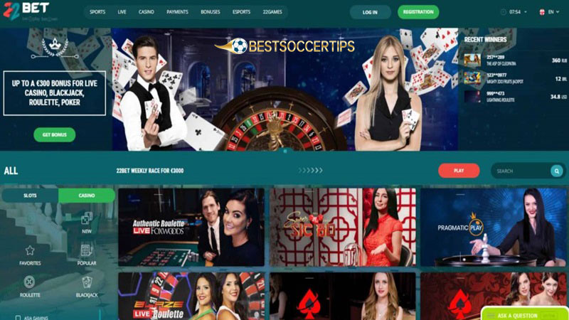 Best Hong kong betting sites: 22Bet