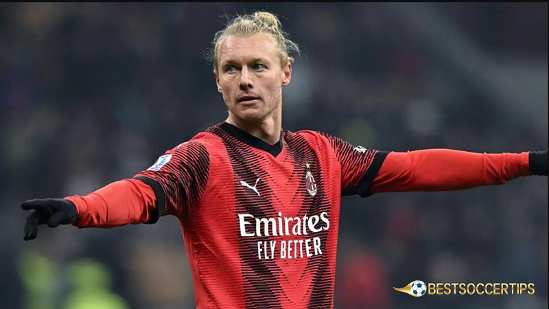 Football players with jersey number 24: Simon Kjaer (AC Milan)