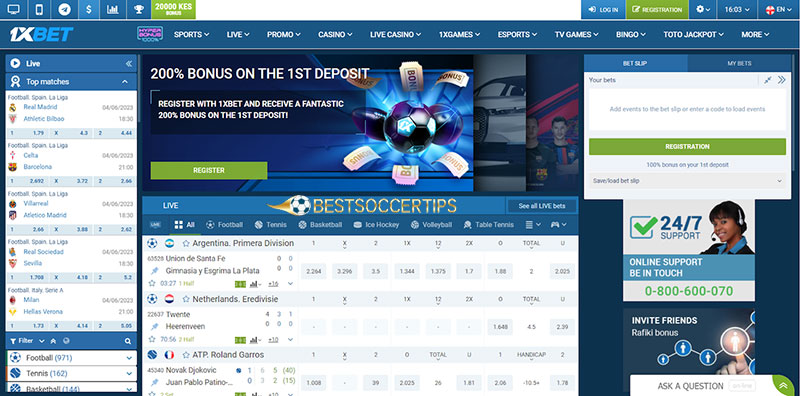1XBet - Betting sites for 18 year olds