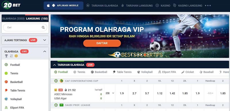 20Bet - Portugal betting sites