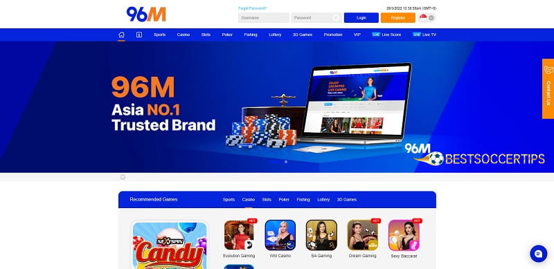 96M - Singapore betting site