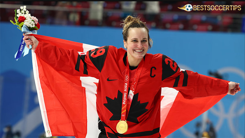 Best woman hockey player: Marie-Philip Poulin