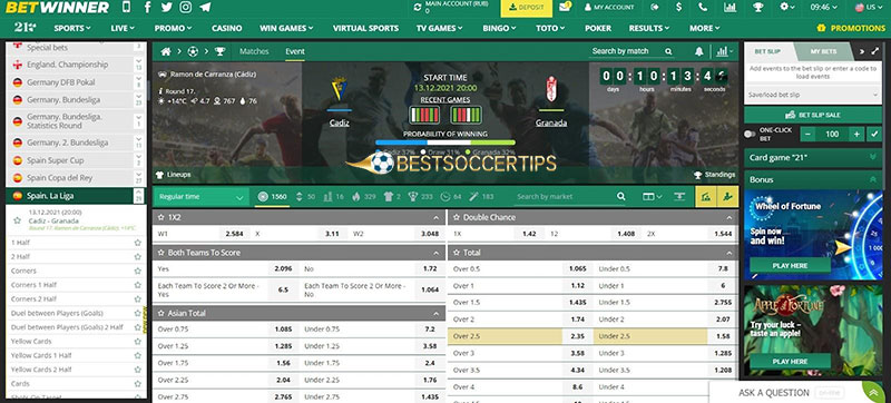 Betwinner - Peru betting sites