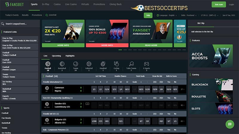Fansbet - Sports betting sites Serbia