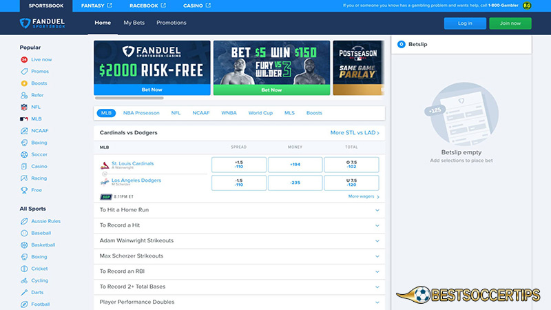 Lacrosse sports betting: FanDuel