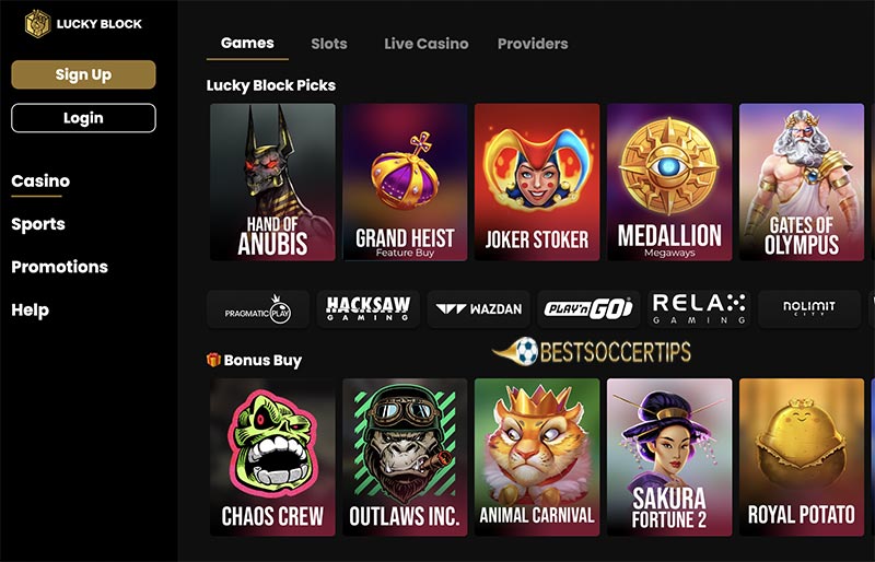 LuckyBlock - South Korea betting sites