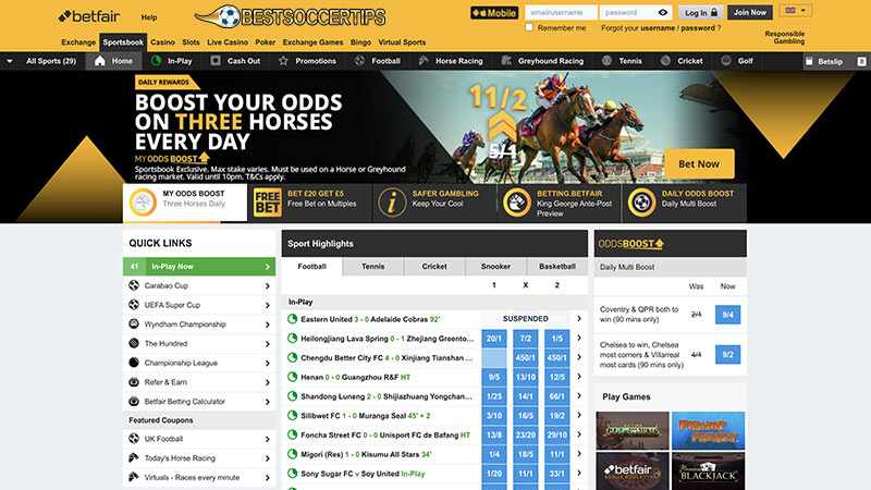 Bandy betting sites: Betfair