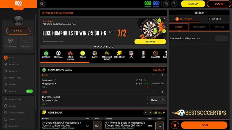 Best online bandy betting sites: 888Sport